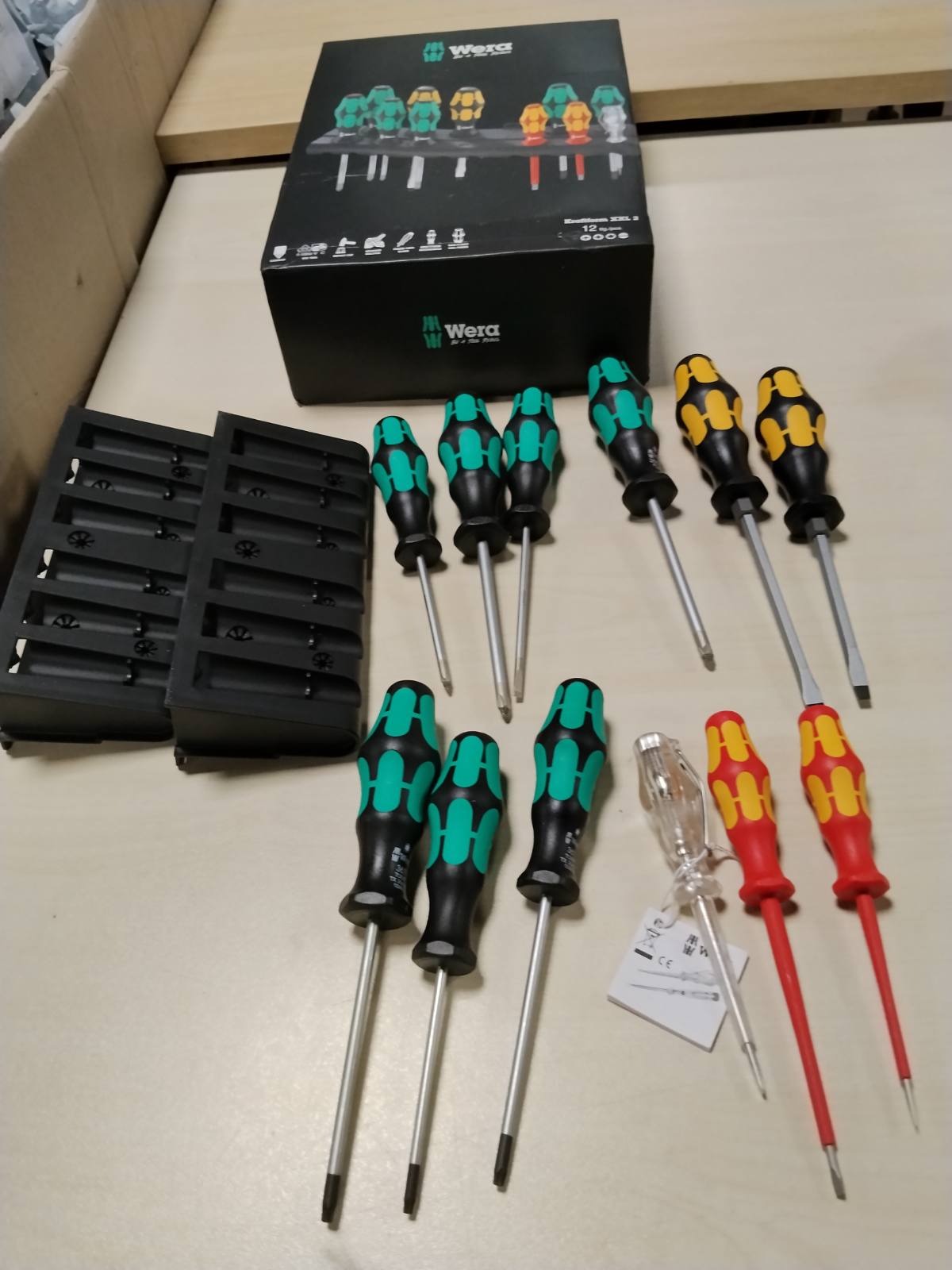 313007 - WERA Set kaçavidash Kraftform Xxl me 2 copë, shumëngjyrëshe, 12 copë