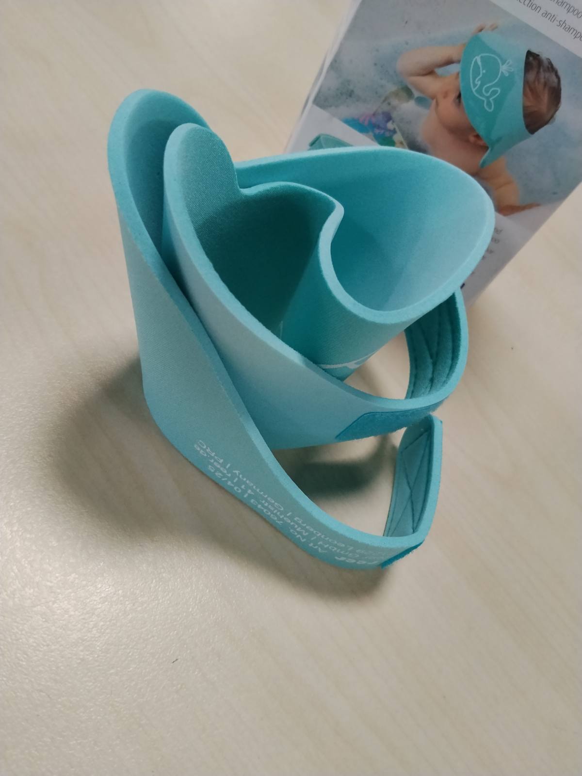322062 - REER - Mbrojtës shampoje për kapuç MyHappyBath, për perimetri i kokës 40-55 cm, blu