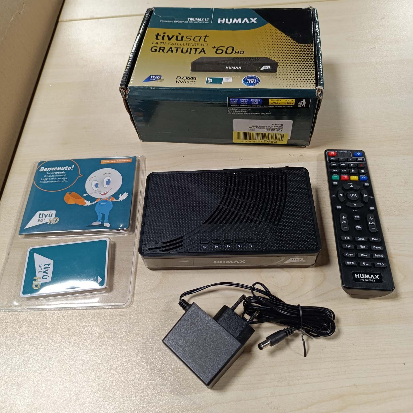 273792 - HUMAX HD-3801S2 - Marrës satelitor dixhital TIVUMAX TIVUSAT