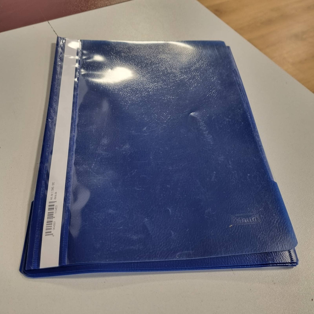 310747 - IDENA 11345 - Dosje DIN A4, PP, 250 µm të trasha, blu, 5 copë