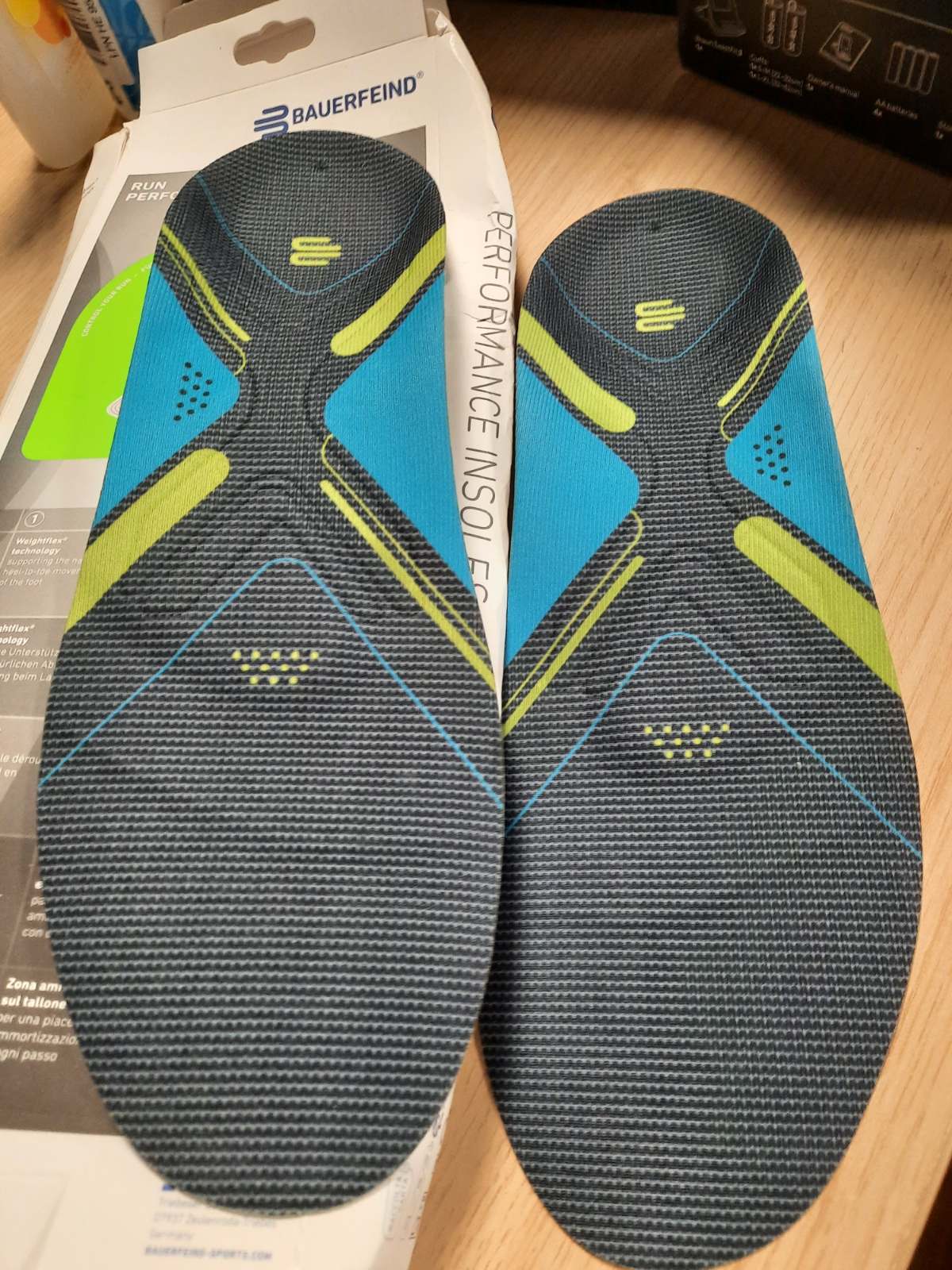 298087 - BAUERFEIND Shtroja sportive për këpucë vrapimi "Run Performance Insoles", 1 palë