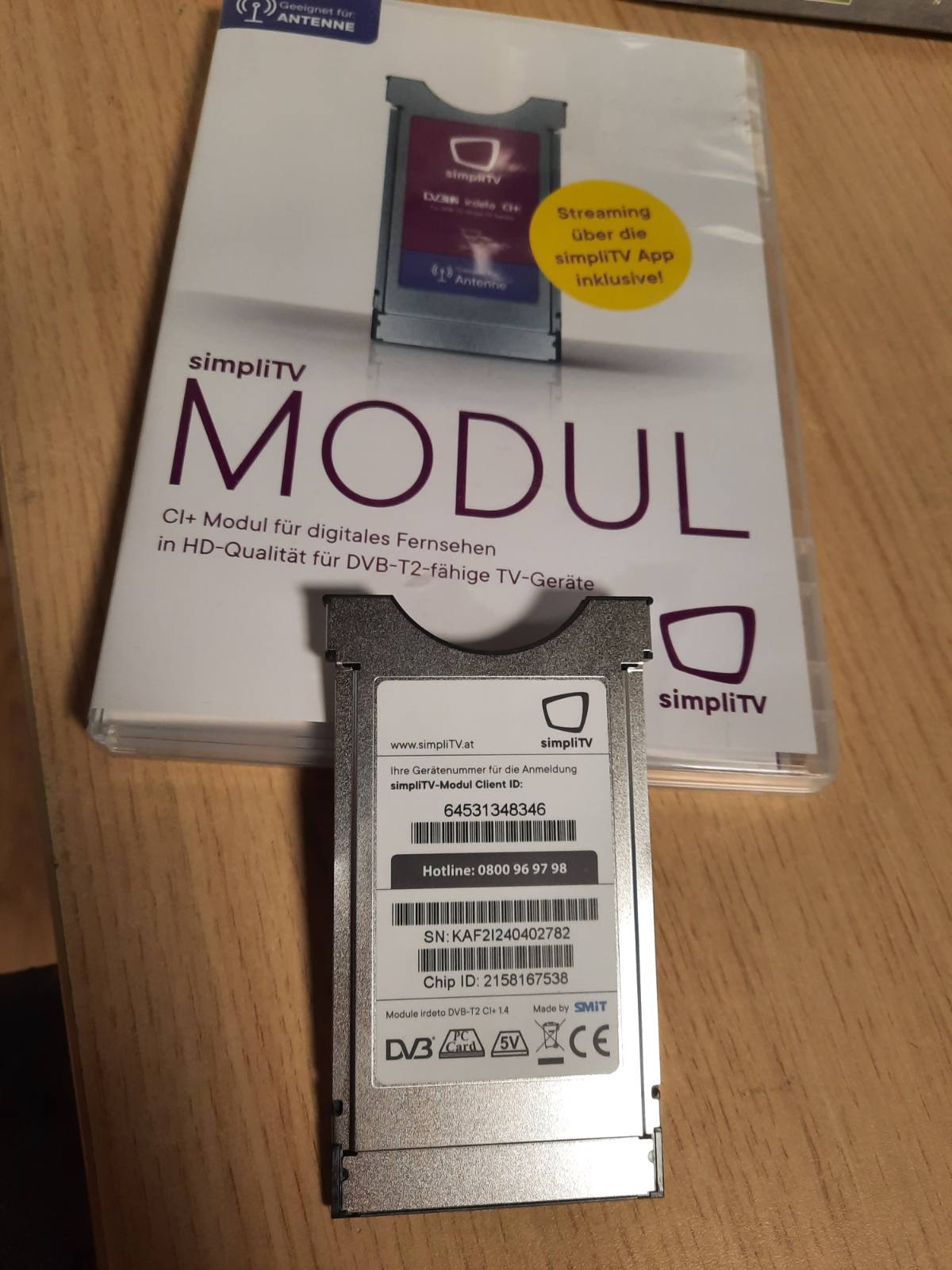 195412 - Modul simpliTV CI+ CAM me sistem Irdeto pa kartë (Cardless) – Ngjyrë argjendi.