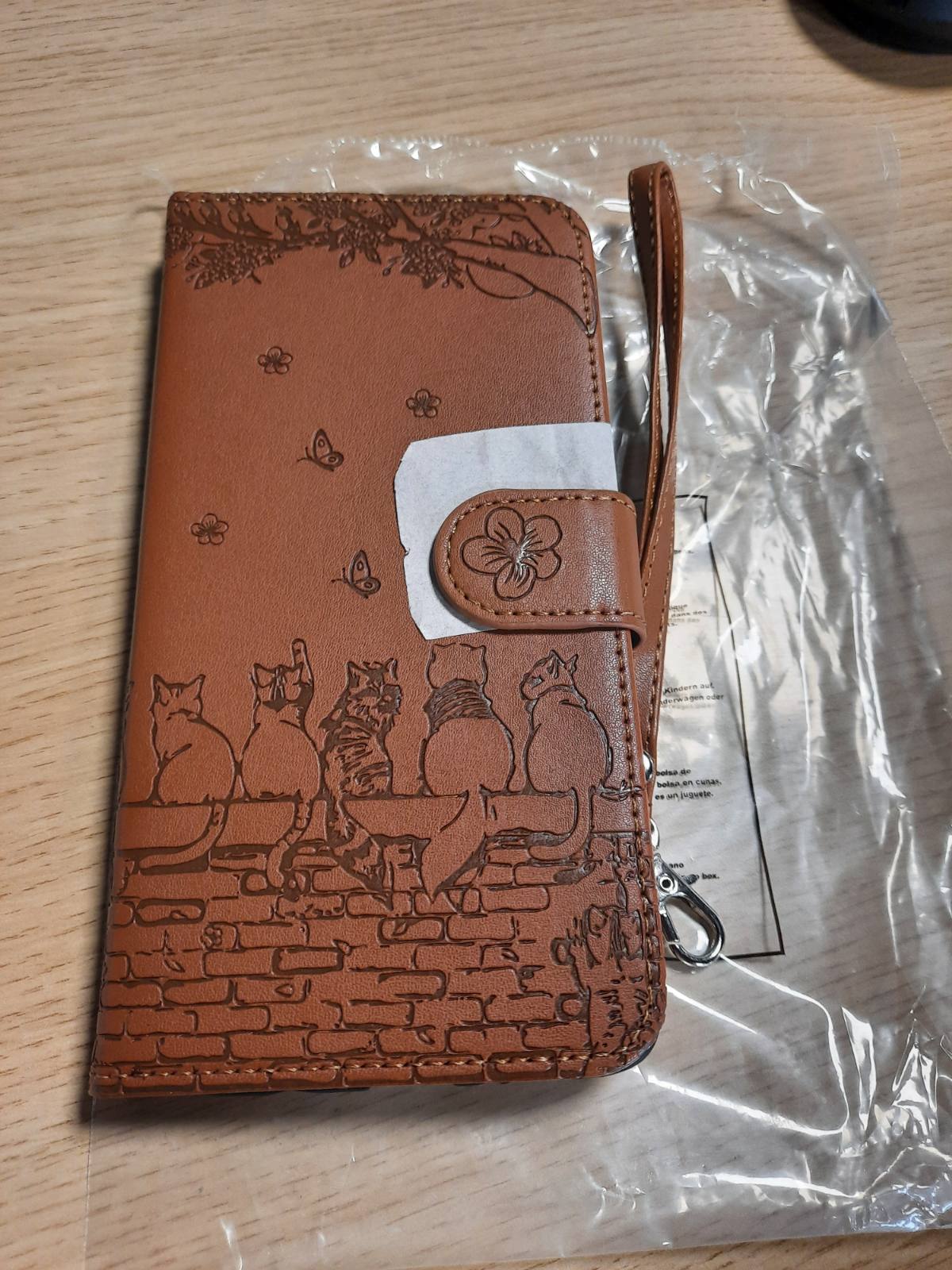 274155 - FALUWONRU Mbrojtëse Portofol për Samsung Galaxy A51 5G, Lëkurë PU Premium, Mbyllje Magnetike, Ngjyrë Kafe