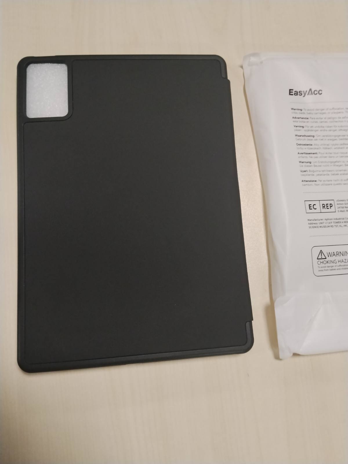 320463 - EASYACC Mbrojtëse për tabletin Lenovo Idea Tab 2025 11 inç, ultra e hollë me mbajtëse stilolapsi TB-336ZU TB-336FU, mbrojtëse prej lëkure PU të hollë (e zezë)