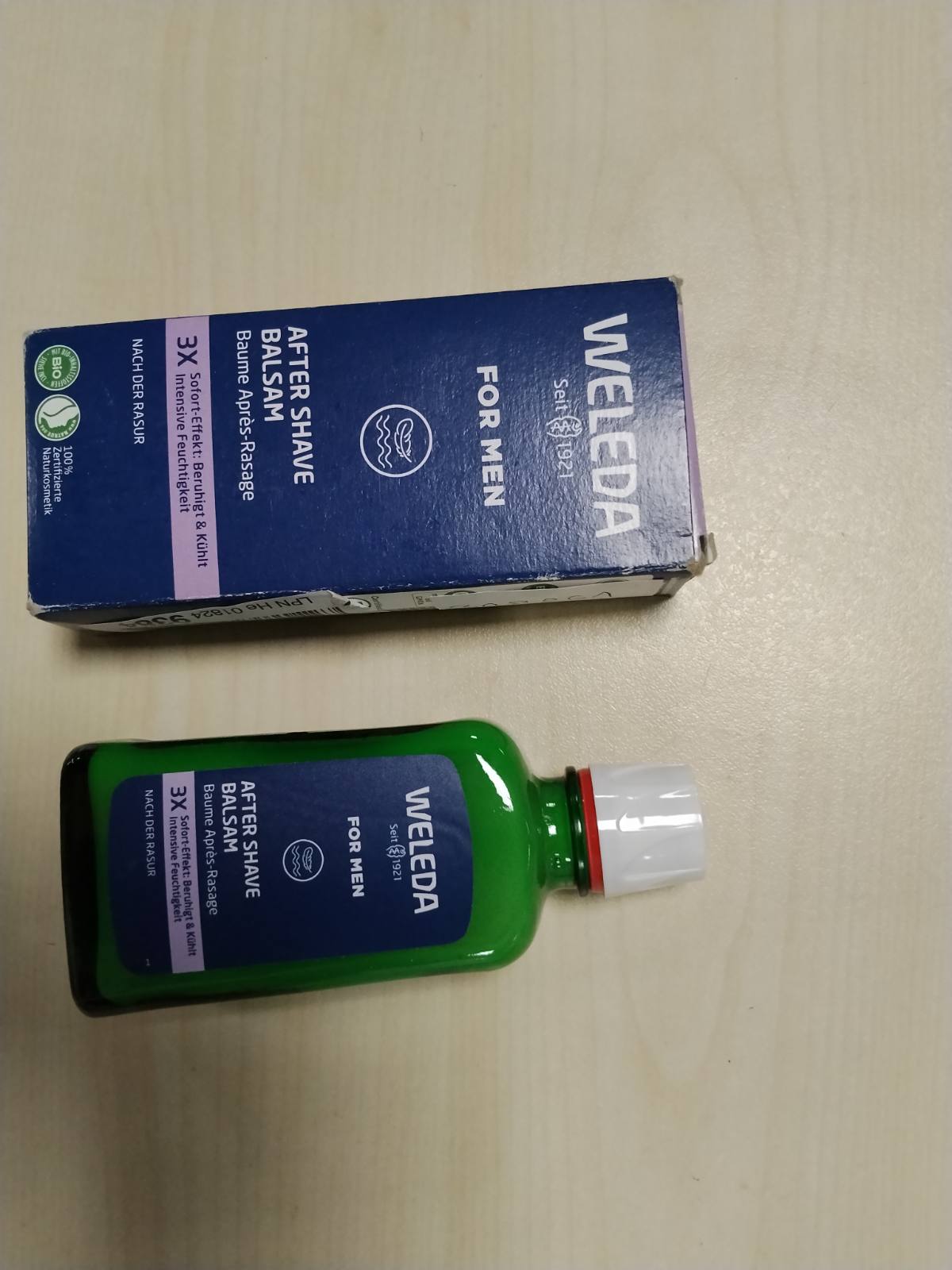 318261 - WELEDA Bio FOR MEN Balsam pas rroje, locion 100 ml, natyral, freskues për kujdesin dhe qetësimin e lëkurës pas rrojës, mbrojtje nga tharja