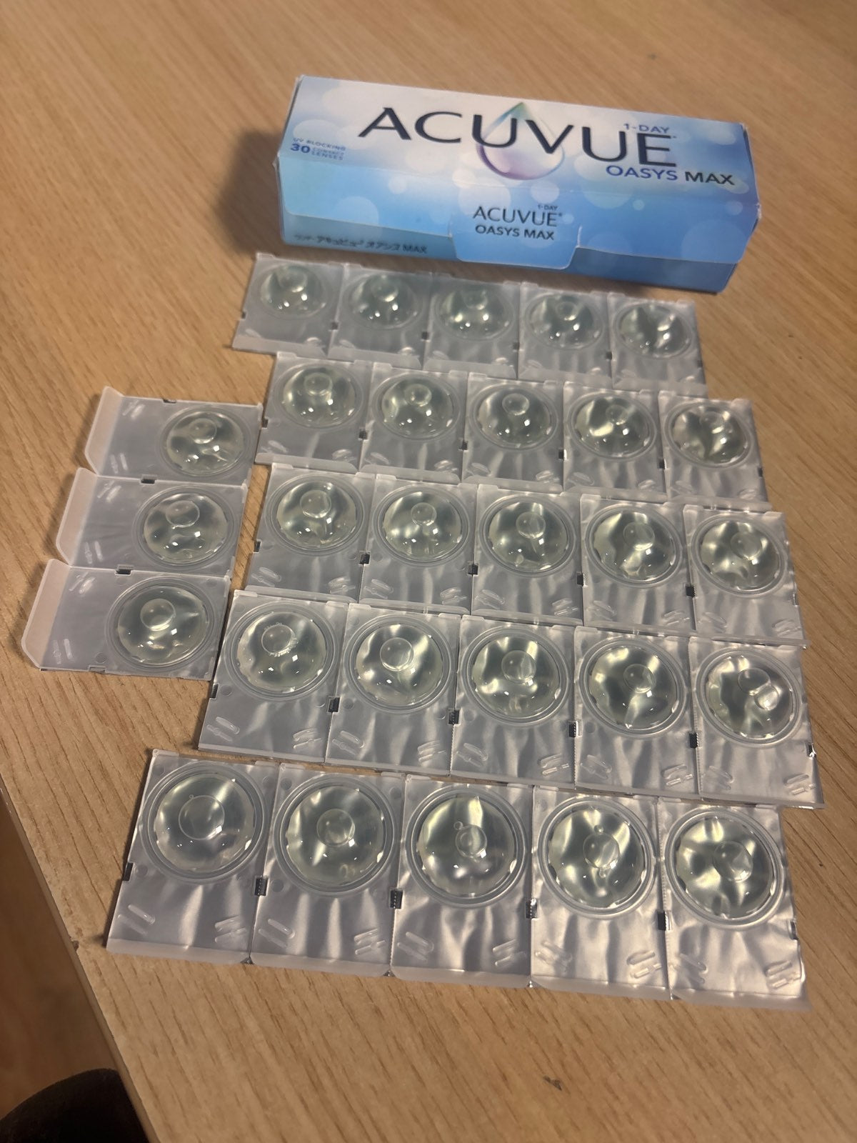 316136 - ACUVUE OASYS MAX Lente kontakti ditore 1-Day, 30 lente me -3.00 dioptri dhe BC 8.5, Mbrojtje nga rrezet UV