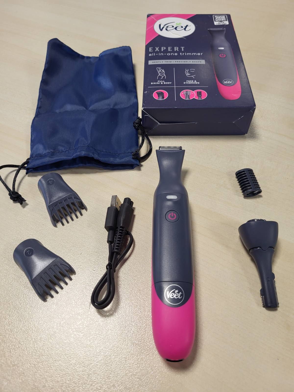 316395 - VEET Makinë rroje intime Expert Intime, për fytyrën, vetullat, zonën pubike, e papërshkueshme nga uji.