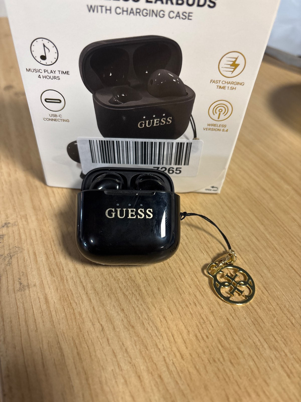 268282 - GUESS Kufje pa tel Bluetooth, Bluetooth 5.3, dizajn i rregullueshëm, tingull i fuqishëm