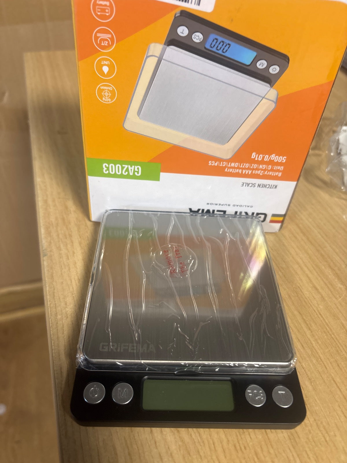 289198 - GRIFEMA Peshore Dixhitale Profesionale Kuzhine 0.05g-500g, Ekran LCD, 2 Bateri, Funksion Ndalese Automatike, Tare, 6 Njësi Matjeje