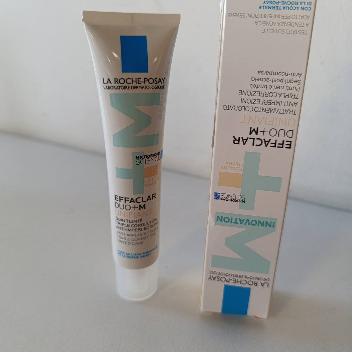 317442 - LA ROCHE POSAY Effaclar Duo+M Unifiant Hell, tonik për fytyrën, 40 ml, korrigjim i trefishtë, trajtim kundër papastërtive dhe puçrrave