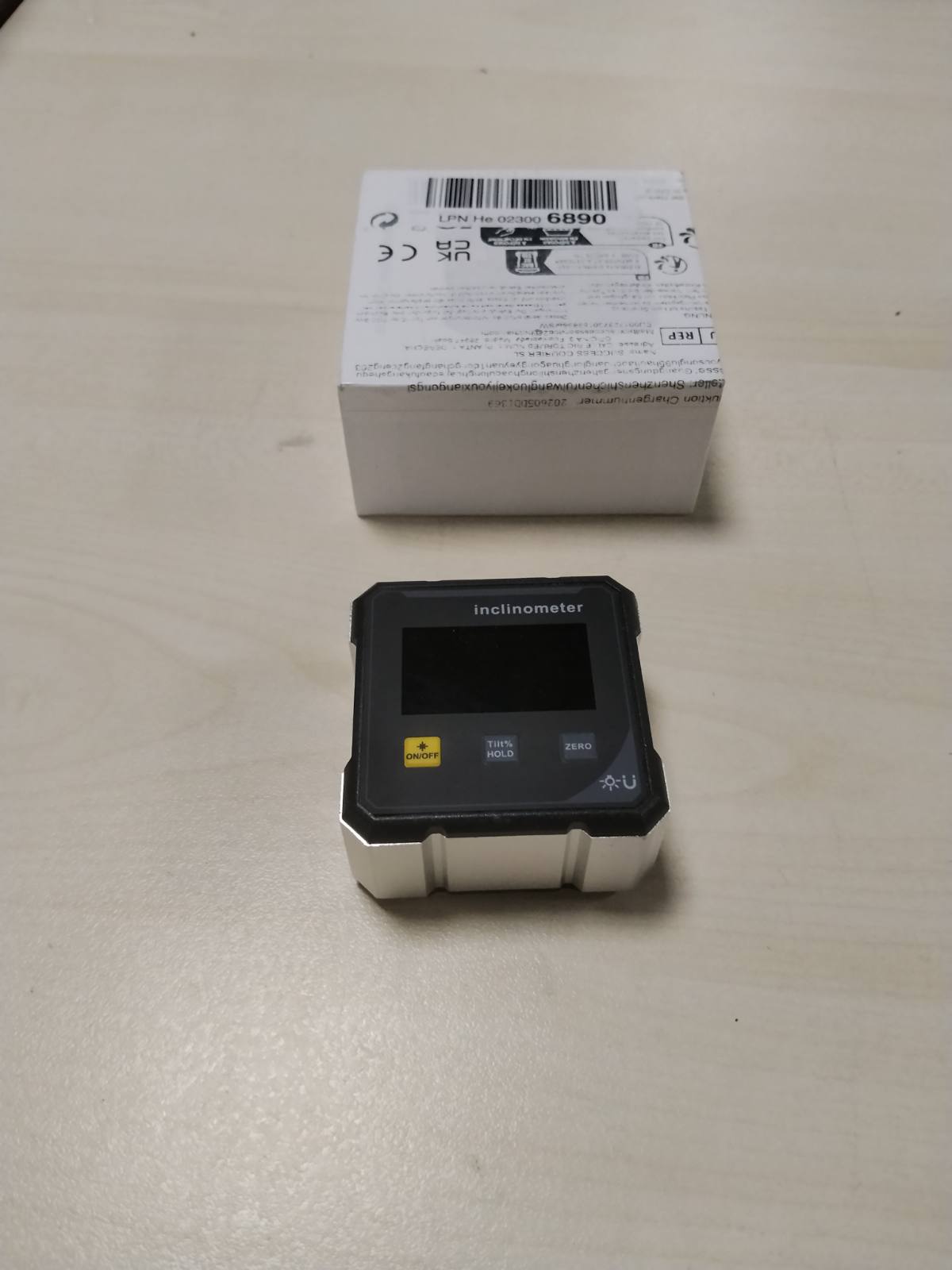 313165 - LUMINIS Inklinometër dixhital me nivel Precision X1, raportor dixhital magnetik 4-anësh, inklinometër me ekran LCD për përpunimin e drurit