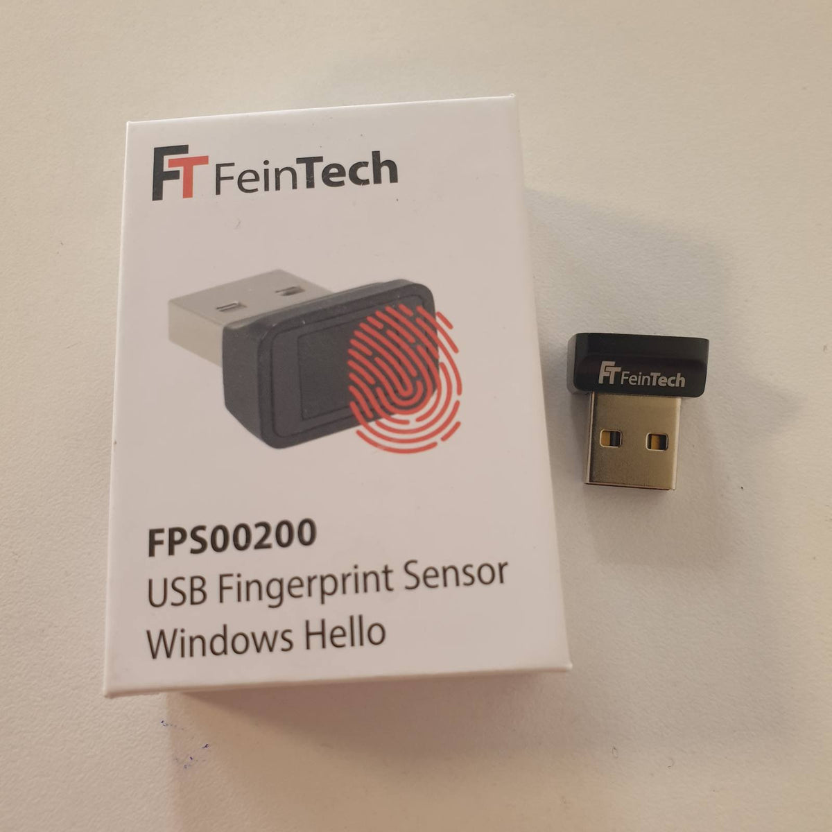 305318 - FEINTECH Sensori i gjurmëve të gishtave FPS00200 USB për Windows Hello, i zi