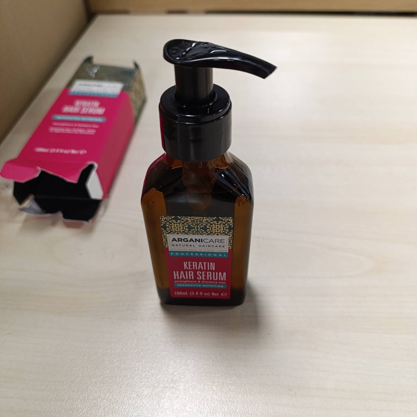 317231 - ARGANICARE Serum Keratin, 100 ml, për riparimin dhe ushqyerjen e flokëve