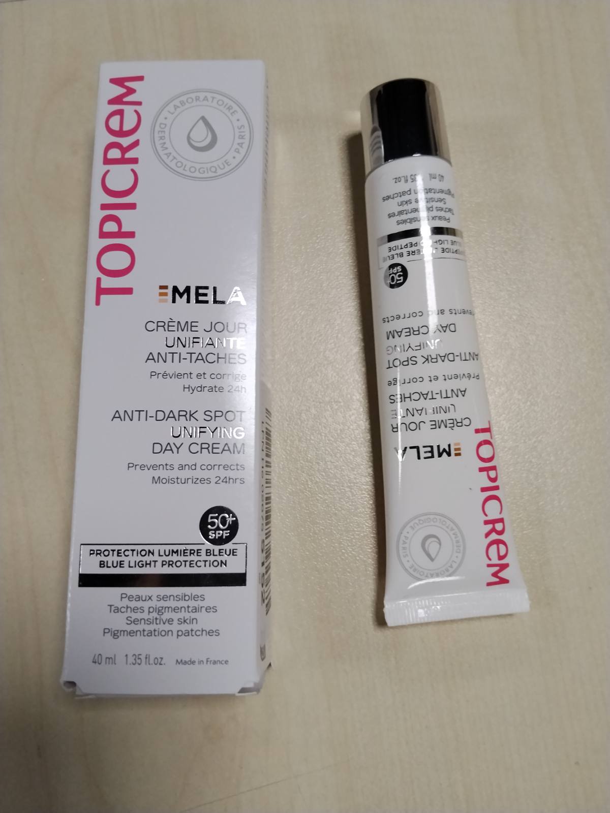 316678 - TOPICREM Krem Ditor Unifikues Kundër Njollave të Errëta Mela, Kapacitet: 40 ml, SPF50+