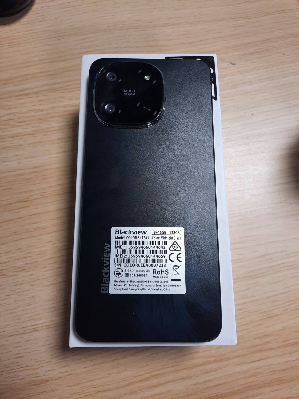 319380 - BLACKVIEW Telefon celular Color 6, 8GB Ram+128GB/2TB, MTK G81, Octa Core, 50MP+13MP, Android 15, 6.67" 90Hz 5000mAh
