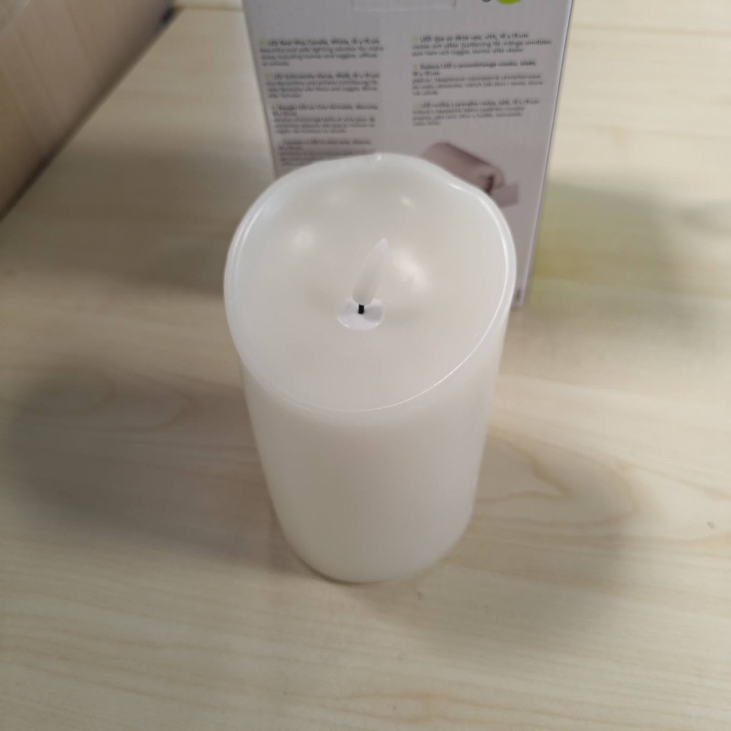 186062 - GOOBAY LED Qirinj, 10x15cm, me Dyllë të Vërtetë dhe Kohëmatësi, Ngjyrë e Bardhë e Ngrohtë, Dekorativ dhe i Sigurt, Funksionim me Bateri 3D, Modeli 77776