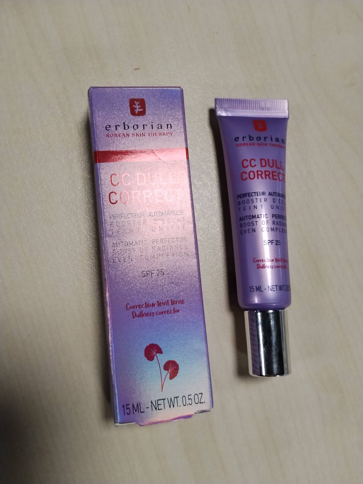 306154 - ERBORIAN Krem Ditor Balancues CC Dull Correct, 15 ml, me Centella Asiatica