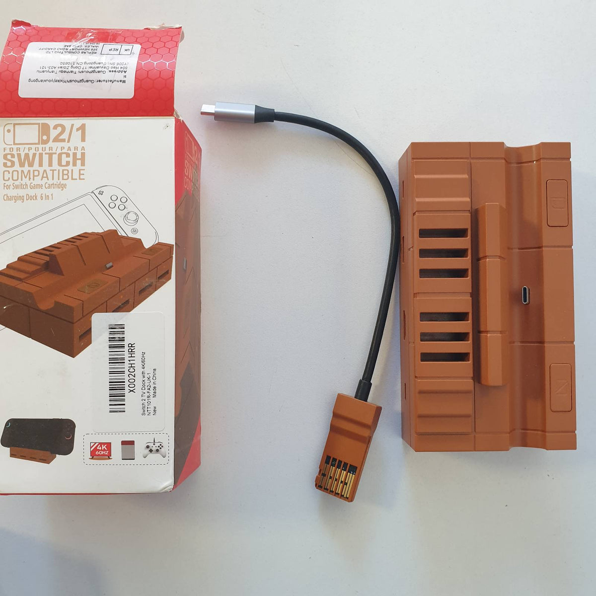 299520 - Stacion për TV Switch 2 me adaptor 4K HDMI 2.0A, Portë USB 3.0, Mbështet 4 vende për kartat e lojërave Switch 1