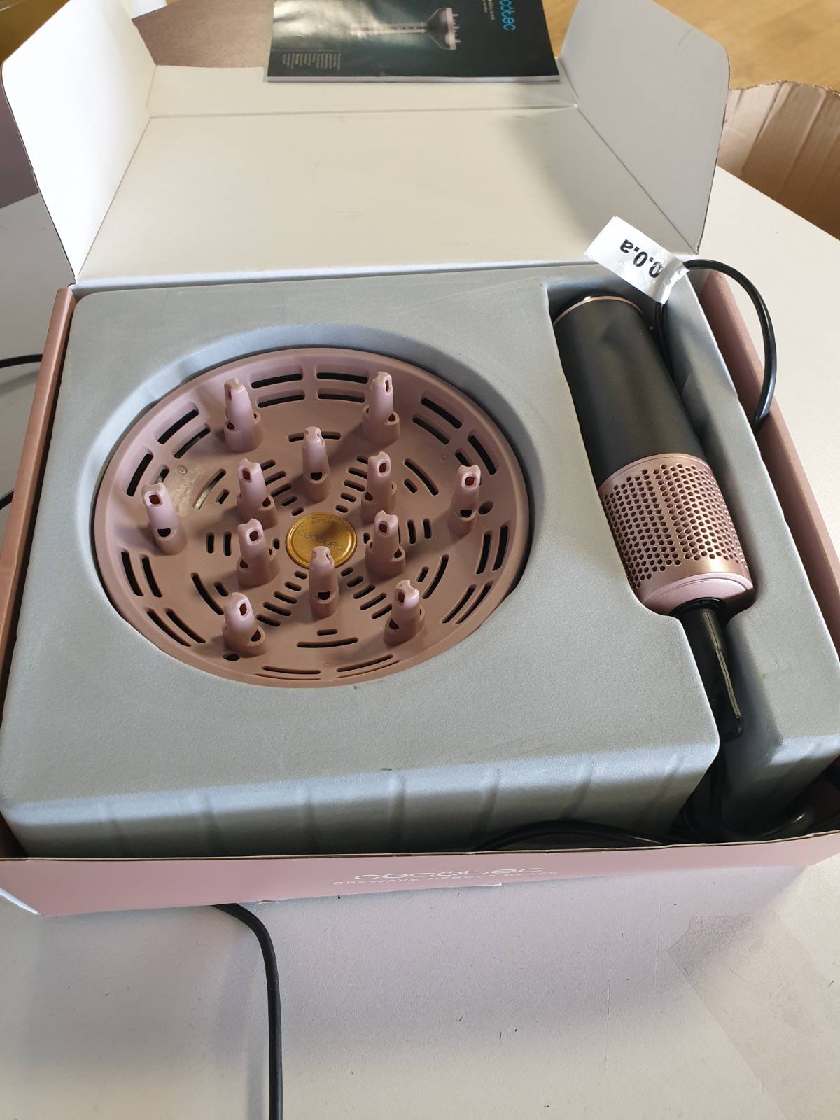 315807 - Cecotec Tharëse flokësh kaçurrelë XXL DryWave Nebula e zezë, 1300W, vaj argani, keratinë, motor pa furça, PlasmaTech Anti-Frizz, 3 shpejtësi, 12 fije