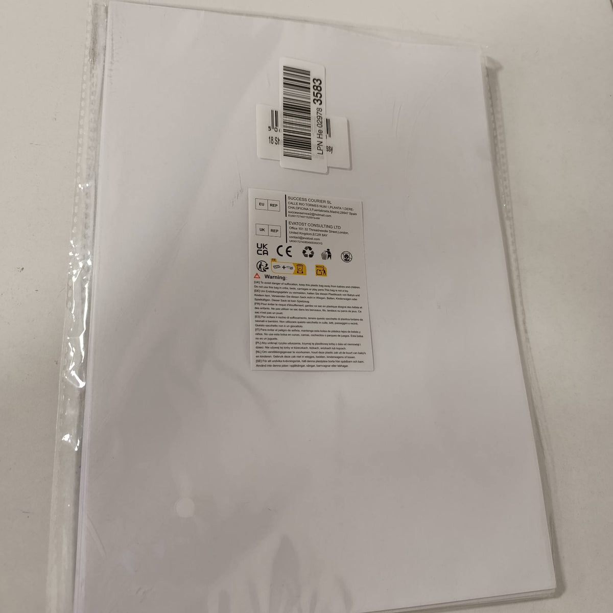 296328 - Euqvunn 16 fletë letre ngjitëse A4 për printim, 210x297 mm, letër ngjitëse vinili e bardhë me shkëlqim, e papërshkueshme nga uji