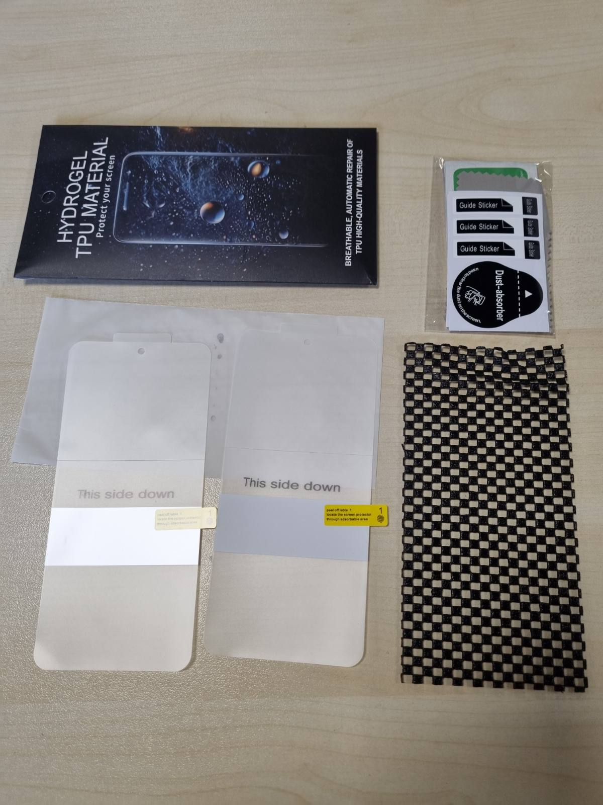 295439 - KOASVONSON Mbrojtës ekrani me 2 shtresa hidrogeli për Vivo V50 Lite 4G/5G, TPU, Ultra e Transparente, Rezistent ndaj goditjeve, Rezistent ndaj gërvishtjeve