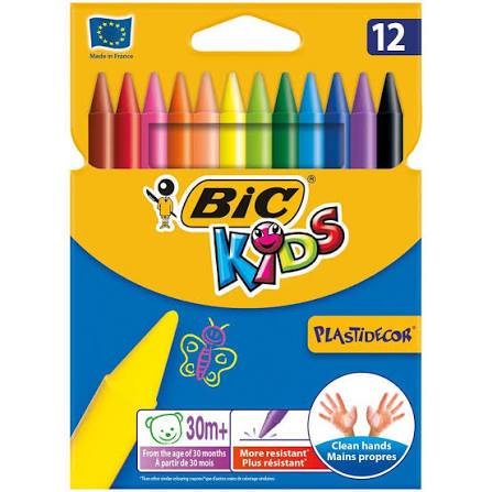 267486 - BIC Lapsa dylli me ngjyra Plastidecor, klasikë, 12 copë (1 pako)