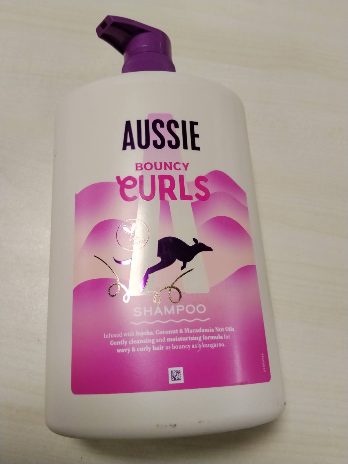 298493 - AUSSIE Shampo Bouncy Curls, 1000 ml, Pastron dhe Hidraton Flokët Kaçurrela, Pa Silikon, Vegan