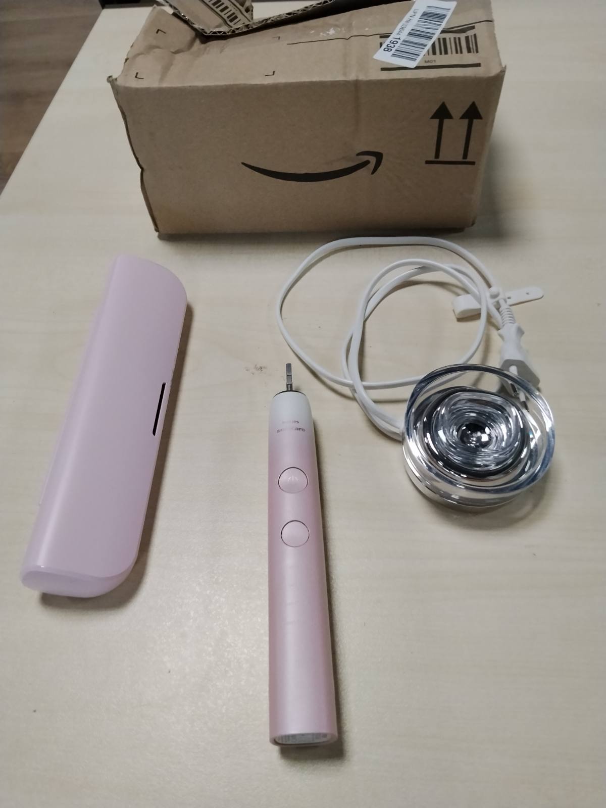 300225 - PHILIPS SONICARE - Furçë dhëmbësh DiamondClean 9000, HX9911/79, 4 koka C3 Premium, rozë