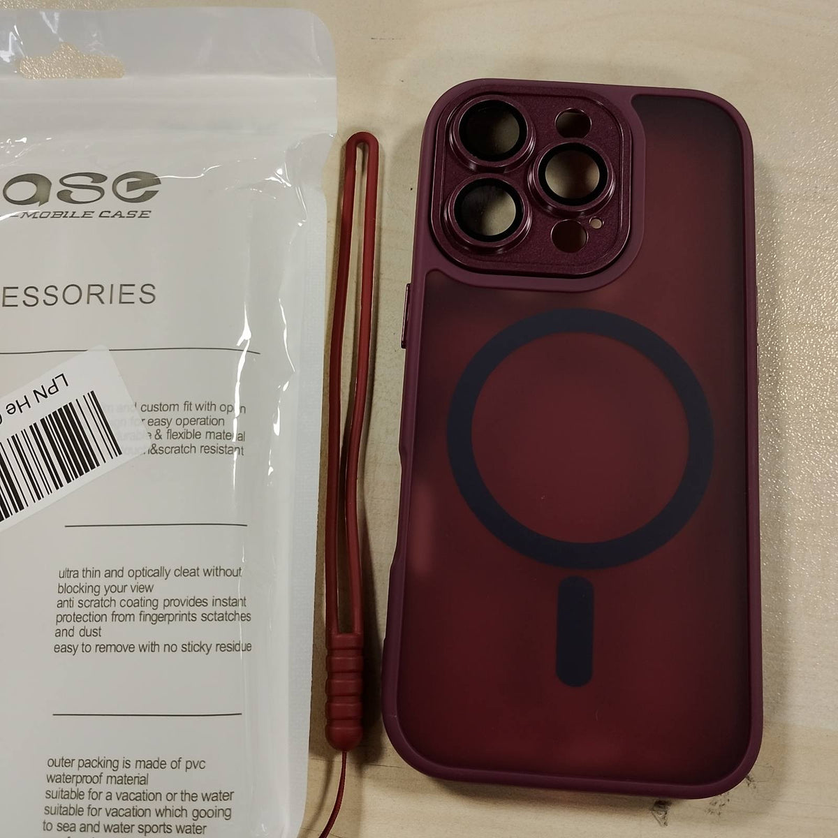 299829 - MBULESË MBROJTËSE MAGNETIKE YUANDMI PËR IPHONE 16 PRO ME MAGSAFE, TRANSPARENTE, MAT, ULTRA E HOLLË, SILIKON JO-RRËSHQITËS, REZISTENTE NDAJ GËRVISHTJEVE