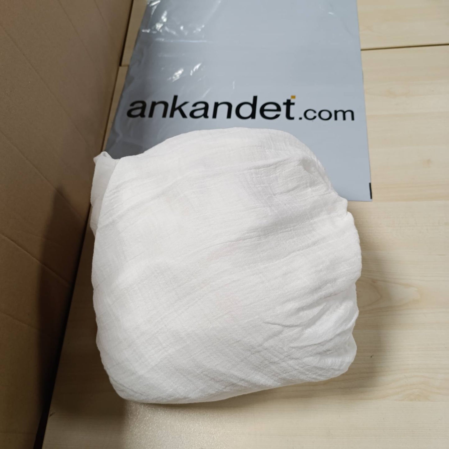 214626 - Çarçaf i montuar (160 x 200 cm) e bardhë, Garzë pambuku e thjeshtë