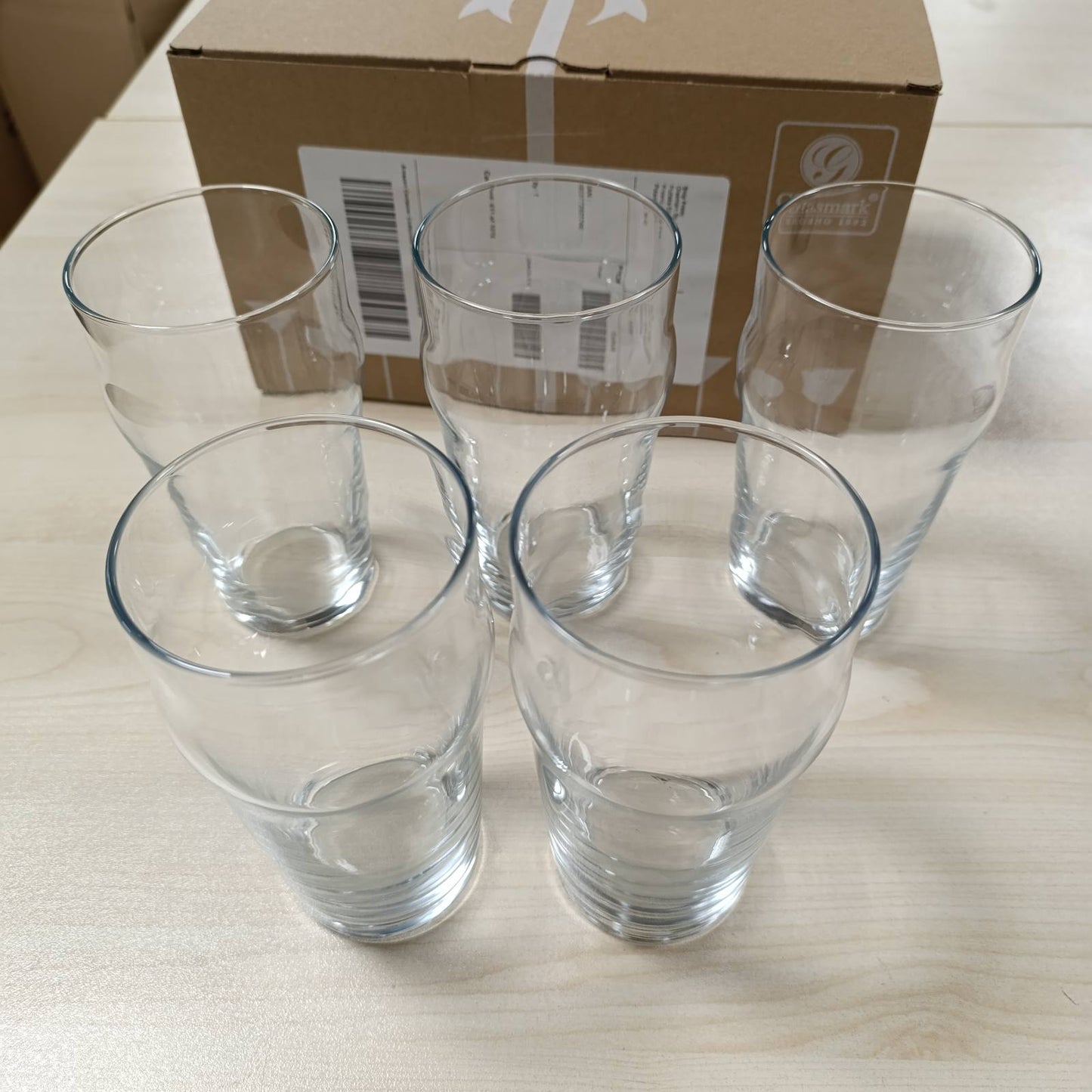 196331 - GLASMARK KROSNO Seti i 6 Filxhanëve për Birrë Artizanale, Kapaciteti 0.53L