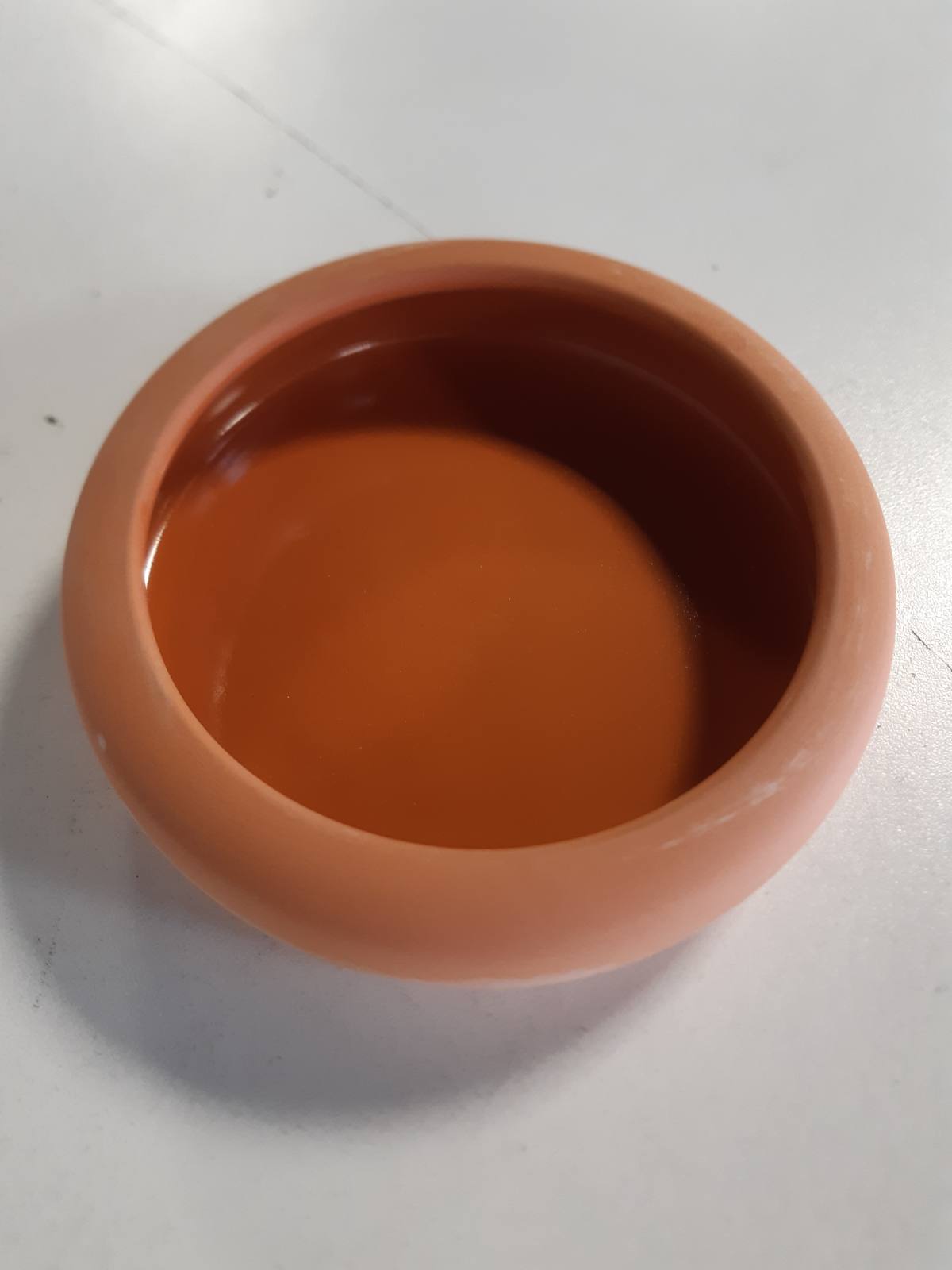 186890 - TRIXIE Tas Qeramik për Kafshë Shtëpiake me Formë të Rrumbullakët, Kapacitet 250 ml, Materiali Terrakote