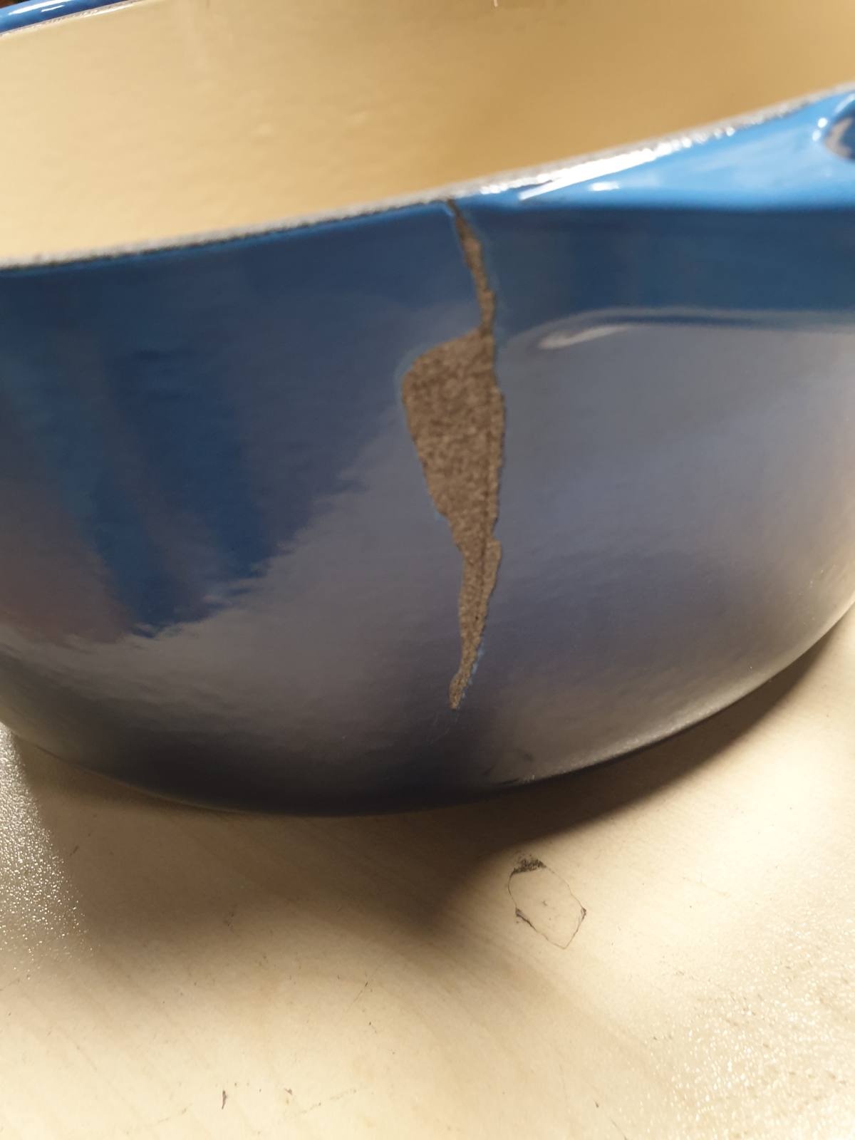 195012 - LE CREUSET Enë Pjekjeje Prej Gize të Emaluar Signature me Kapak, e Rrumbullakët, 6.7L, 6.125kg, 28cm, Ngjyrë Blu, 21177282202430