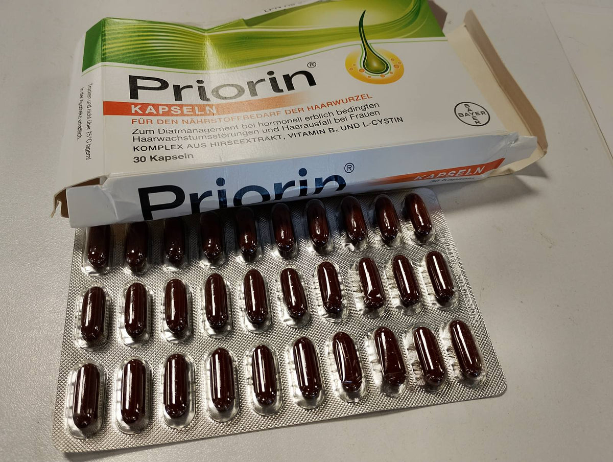 303574 - PRIORIN Kapsula për rënien e flokëve, 30 kapsula, për gratë