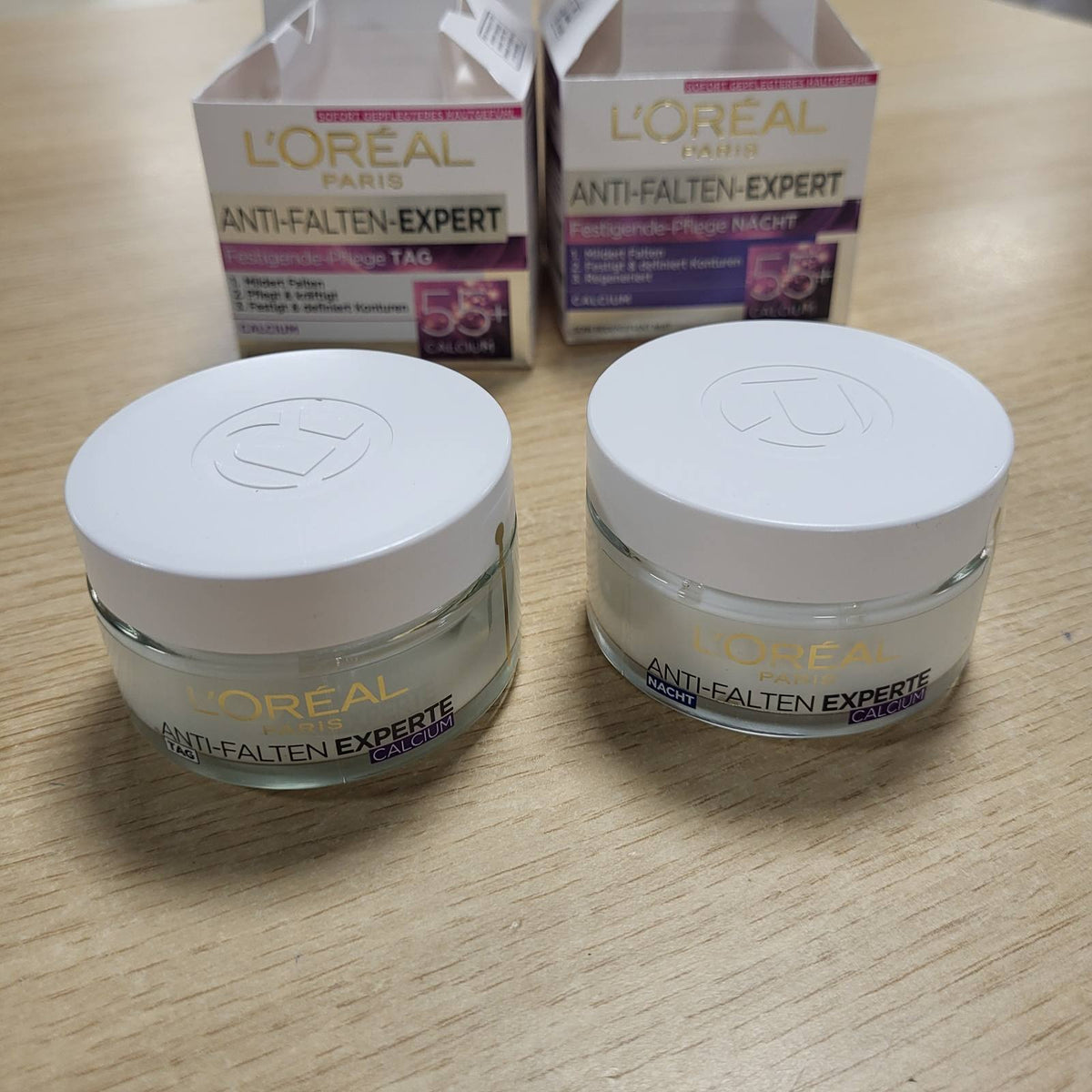 297533 - L'ORÉAL PARIS Set Kujdesi Hidratues, Krem Dite & Nate Anti-Aging për Reduktimin e Rrudhave, 2 x 50 ml