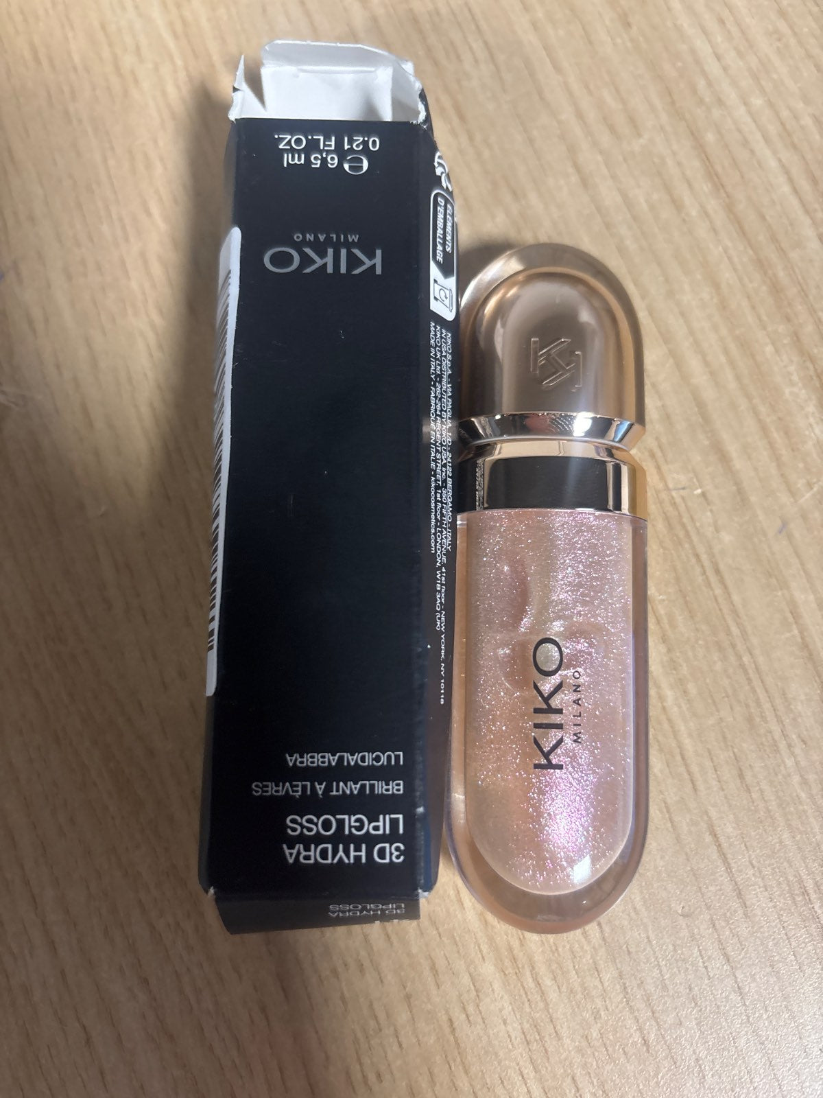 297452 - KIKO MILANO Shkëlqyes buzësh 3D Hydra Lipgloss 41, Edicion i kufizuar, Shkëlqyes hidratues me efekt 3D