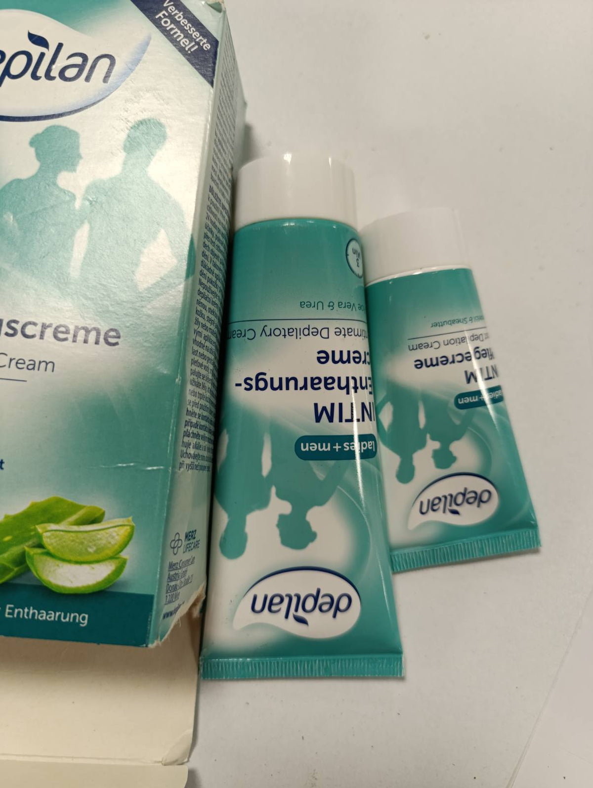 298821 - KREM DEPILAN për Depilimin e Qimeve Intime për Burra dhe Gra, 75ml + 30ml Krem Kujdesi Pas Depilimit