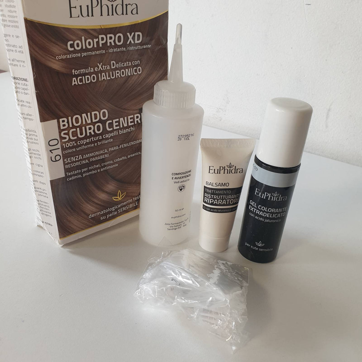 306806 - EUPHIDRA Colorpro XD me acid hialuronik, 610 Bjonde e errët hiri, më shumë hidratim, më shumë butësi, më shumë vëllim, më shumë shkëlqim.