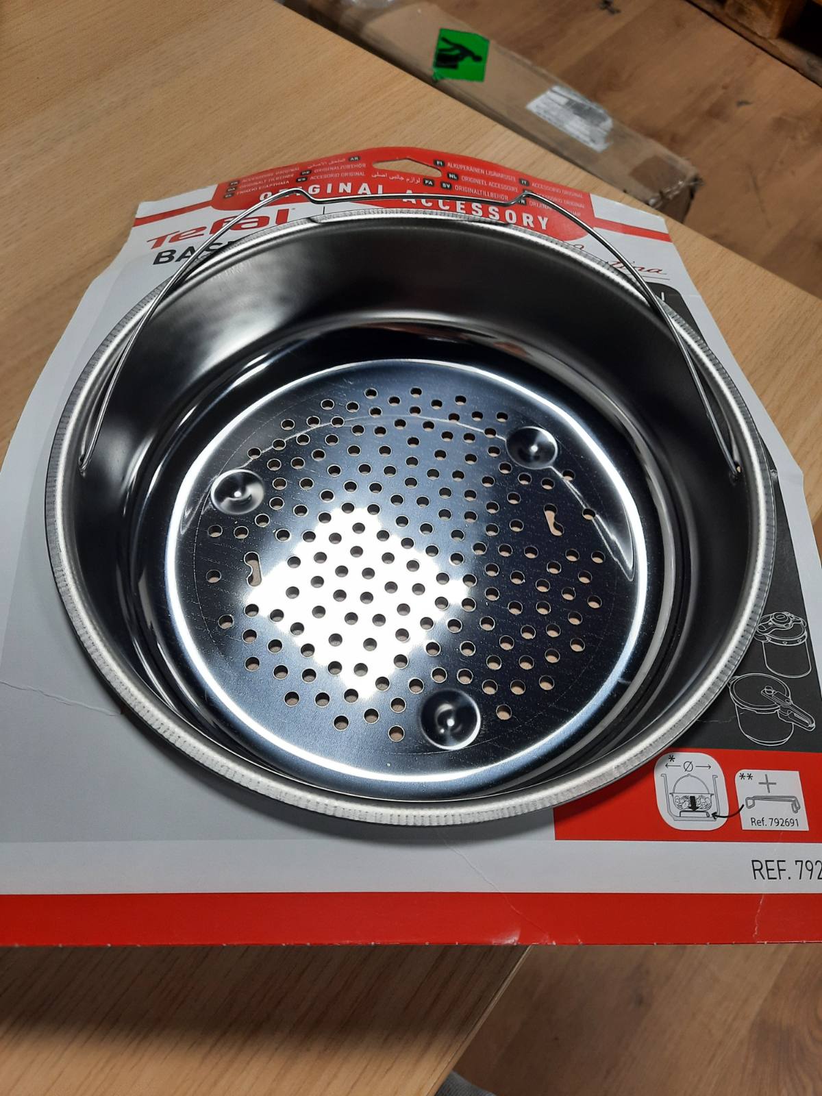 240649 - SEB - Shportë çeliku inox, Diametri 23.5 cm, Për tenxhere me presion 8L/10L dhe më të mëdha, Furnizohet pa mbështetëse, Tenxhere me presion, Aksesorë zyrtar 792654