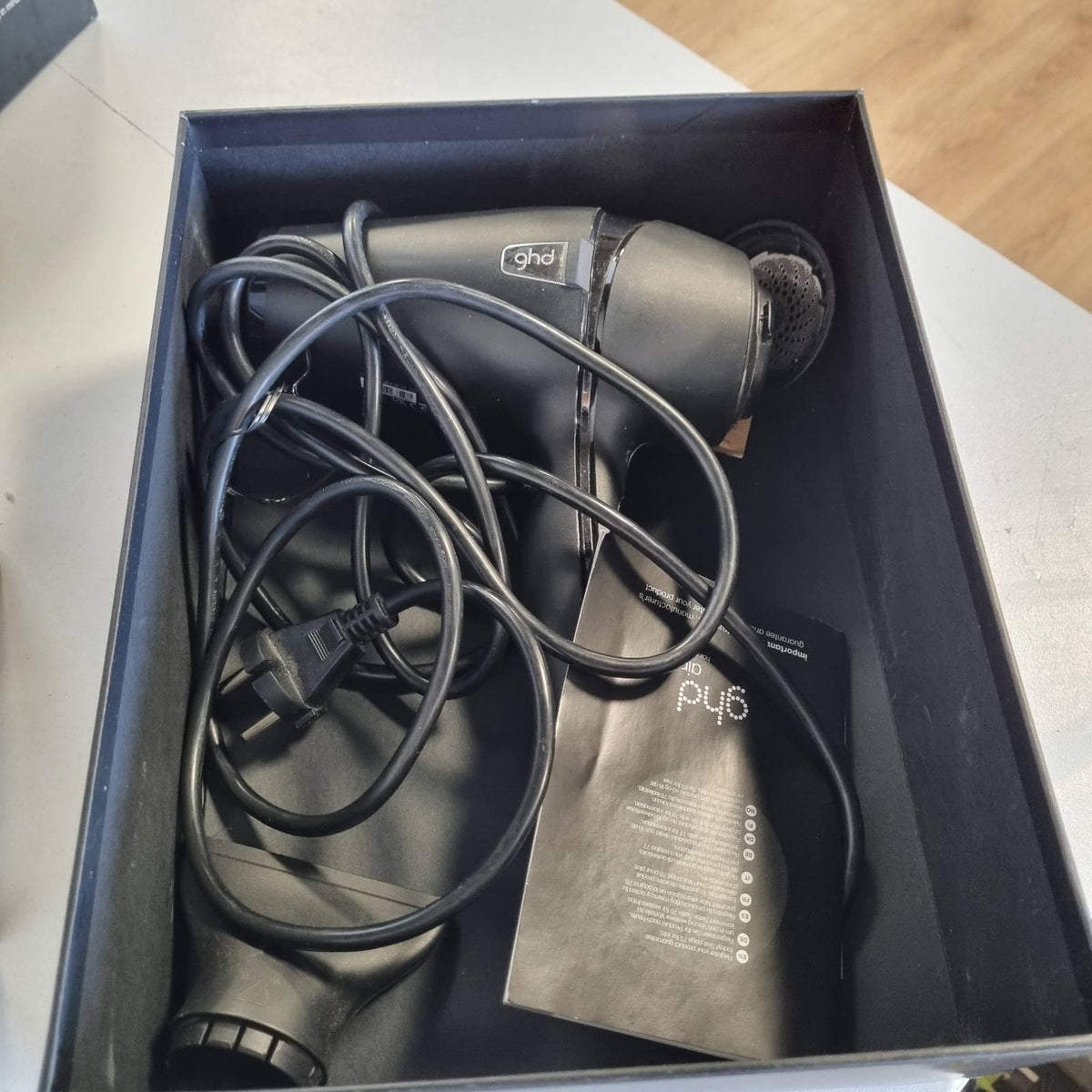 300278 - GHD Tharëse flokësh me ajër në të zezë - Tharëse flokësh e fuqishme, tharje 2 herë më e shpejtë, për të gjitha llojet e flokëve