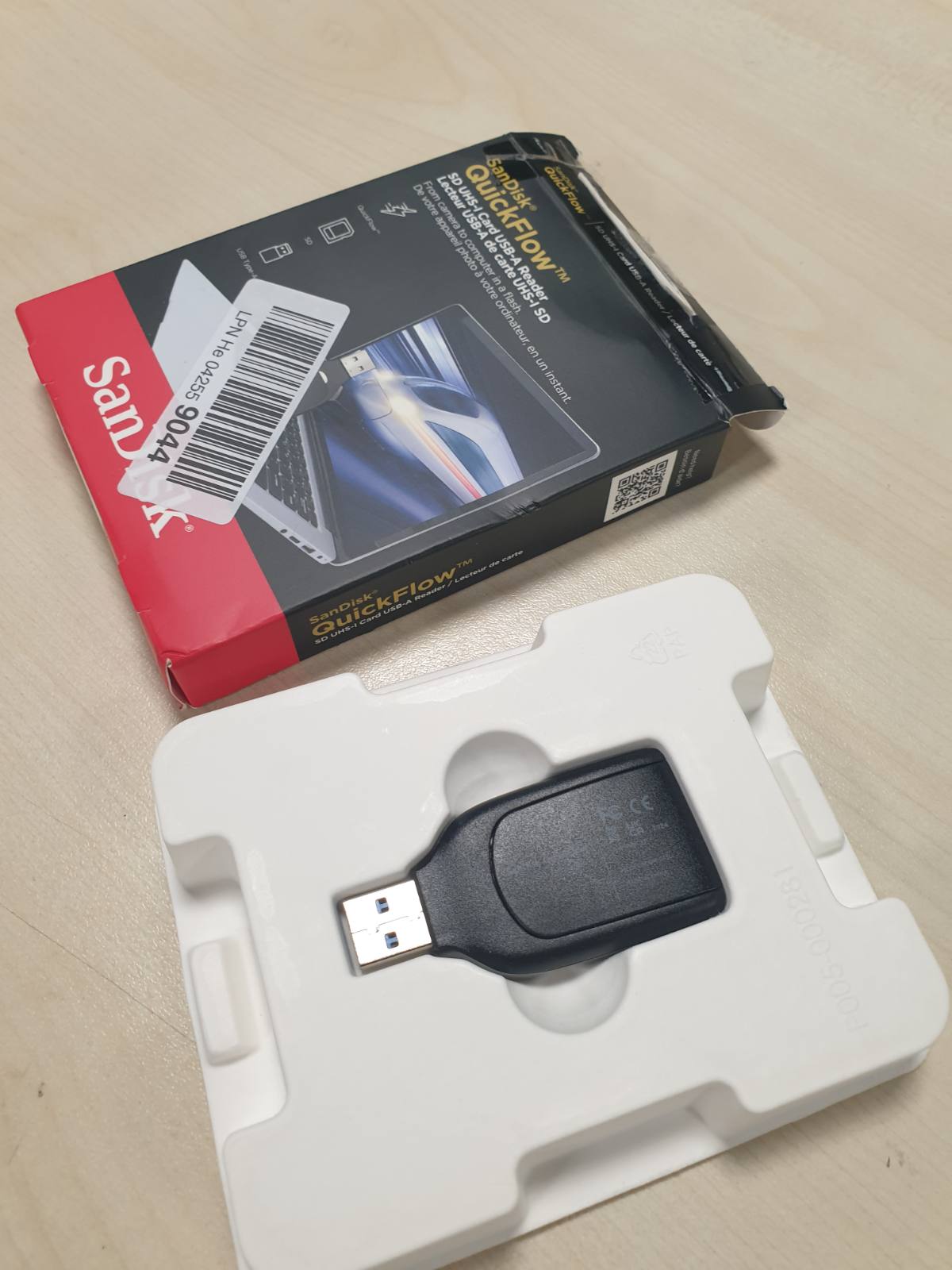276728 - SANDISK Lexues kartash QuickFlow SD UHS-I, USB-A, shpejtësi leximi deri në 250 MB/s, shpejtësi shkrimi deri në 150 MB/s, USB 3.2 Gen 1