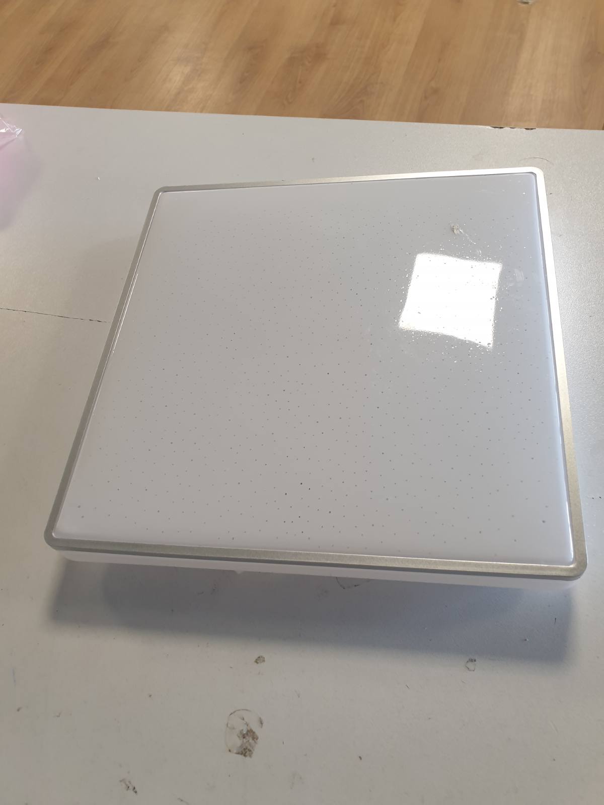 222737 - BRILONER Llambë Tavani LED me Qiell me Yje, 27 x 27 cm, Dritë e Bardhë Neutrale, Krom Mat, 3748-414