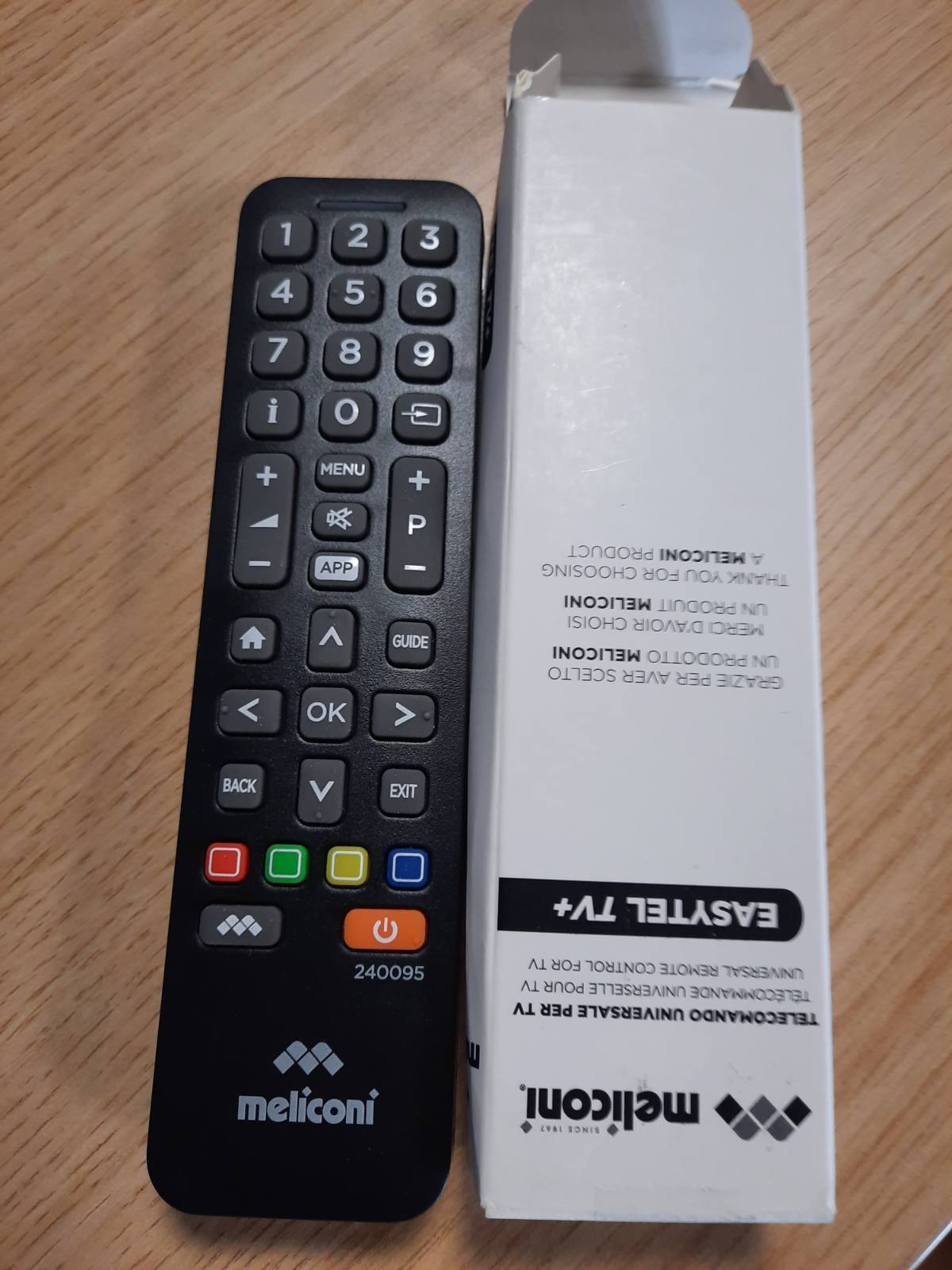 310438 - MELICONI Telekomanda Universale Easytel TV+ për Smart TV