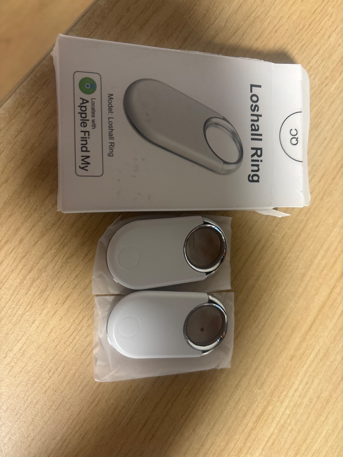294145 - Pako me 2 pajisje gjurmuese Air Tracker Tags, gjurmues Bluetooth Finder Tag Tracker 5.3 për iOS, i pajtueshëm me Find My për valixhe, portofole dhe çelësa, bateri e zëvendësueshme