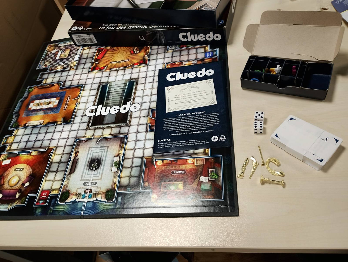 293480 - HABRO GAMING CLUEDO, Një lojë tavoline e riimagjinuar për fëmijë, 2 deri në 6 lojtarë, një lojë misterioze për fëmijë dhe të rritur, të moshës 8 vjeç e lart