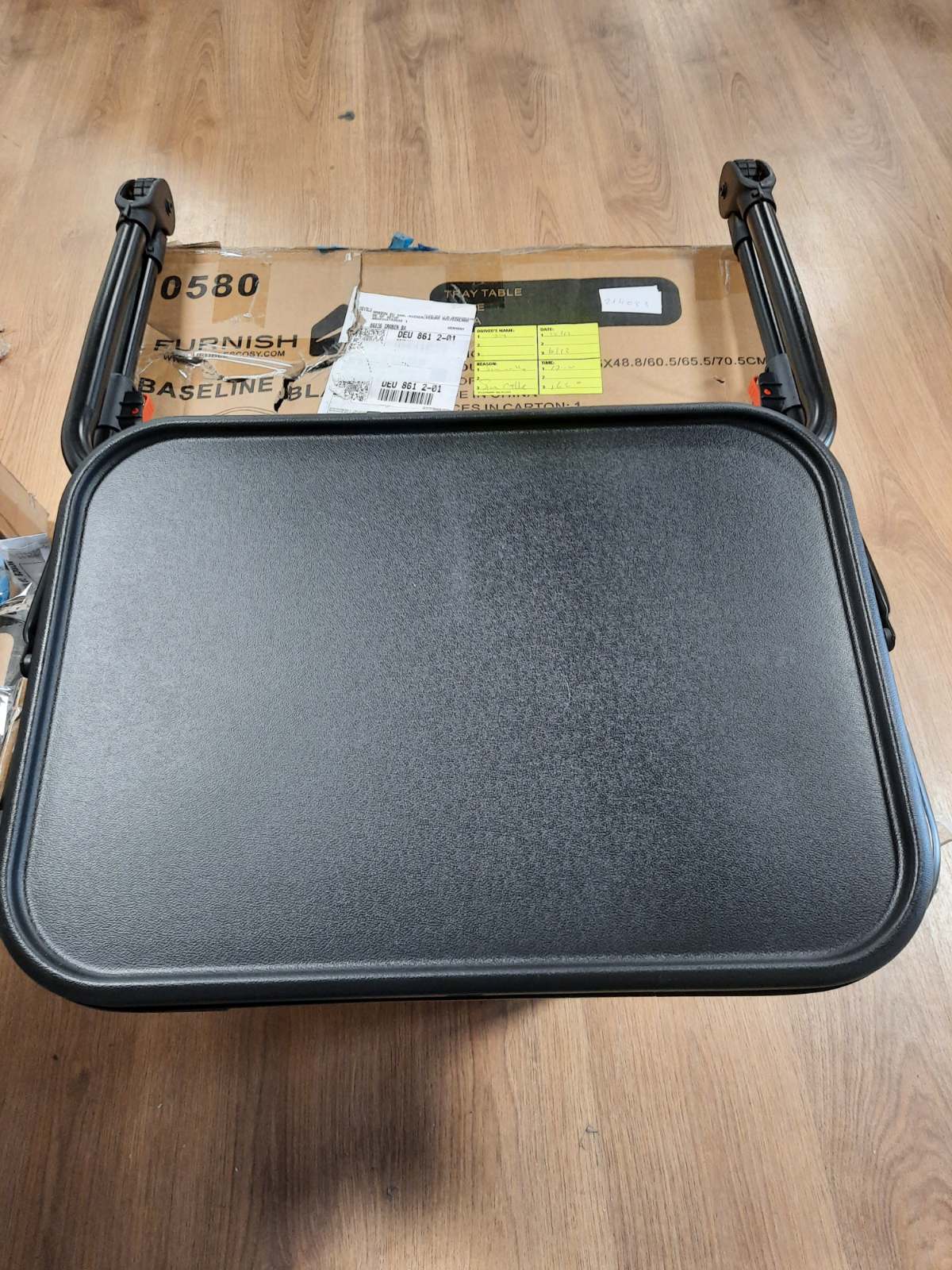 214083 - MEUBLE COSY Tavolinë e Vogël Portable për Laptop, Rregullueshme në Lartësi, Pa Nevojë për Montim, Materiali: Plastikë, Ngjyra: e Zezë