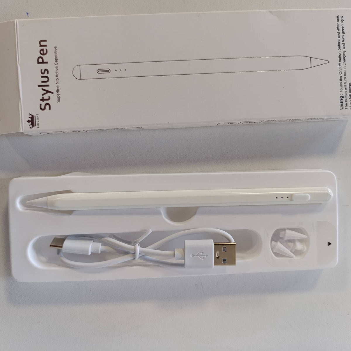 295329 - KINGONE Stilolaps për iPad 2018-2025, Karikim të Shpejtë USB-C, Pajtim me iPad 11/10/9/8/7/6, Pro M4/12.9/11/13", Air 3/4/5/M2/M3, Mini 7/6/5