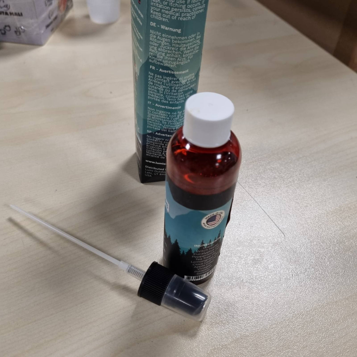 301241 - LUMI OUTDOORS Sprej Deodorizues Natyral për Këpucë, Eliminon Erërat e Zeza, Me Eukalipt dhe Citronelë të Fuqishme