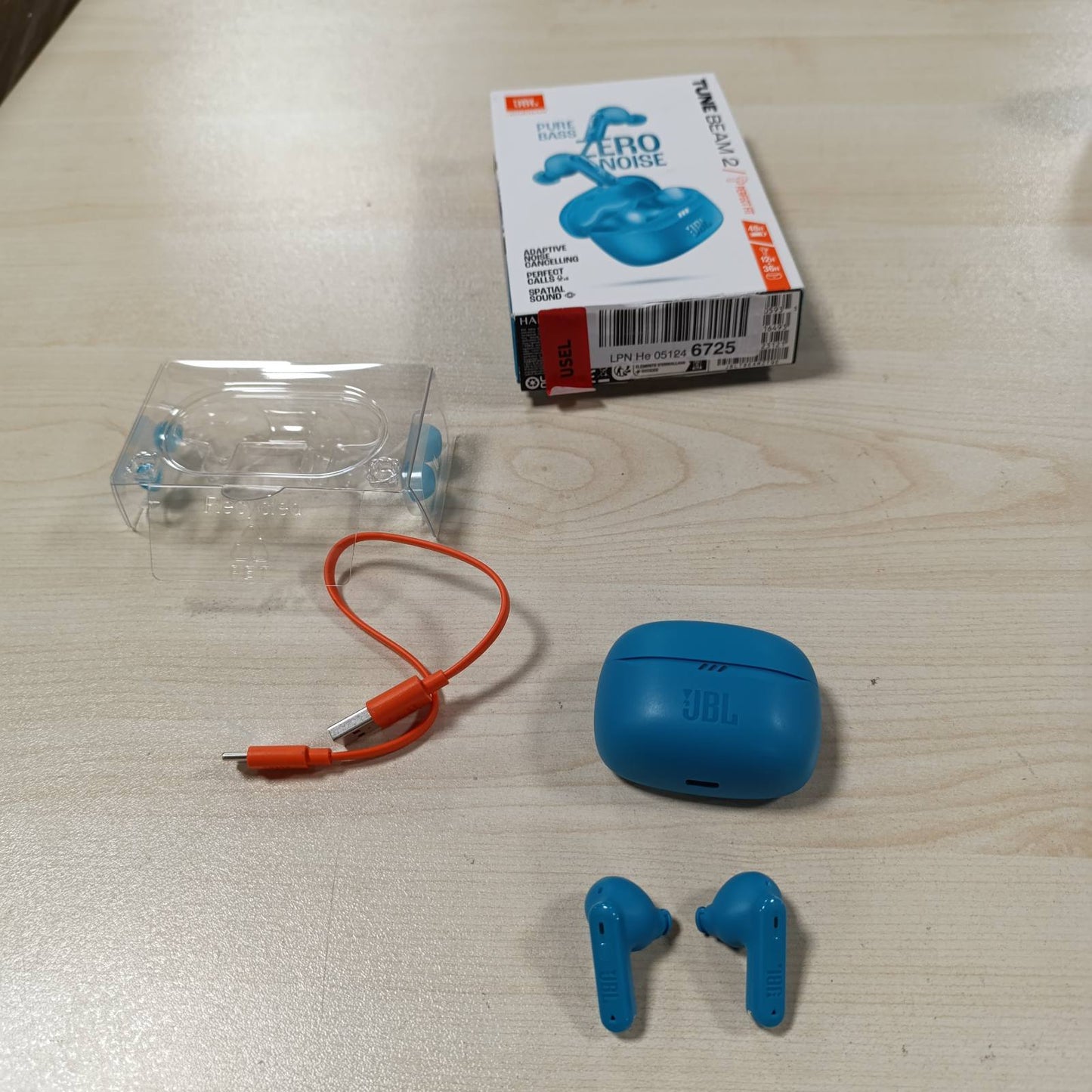 272984 - JBL Kufje Tune Beam 2, Bluetooth, anulim zhurmash, 48 orë, IP54, ngjyrë bruz