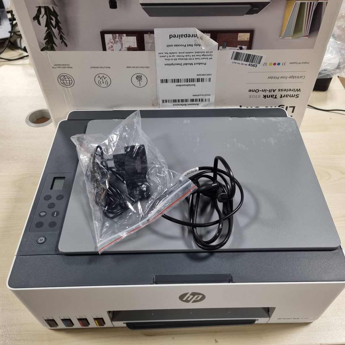 305054 - HP Printer Shumëfunksional Smart Tank 5105, 3-në-1, Wi-Fi, Printim celular, 3 vjet bojë e përfshirë, garanci 3-vjeçare, rezervuar i madh boje, rendiment i lartë